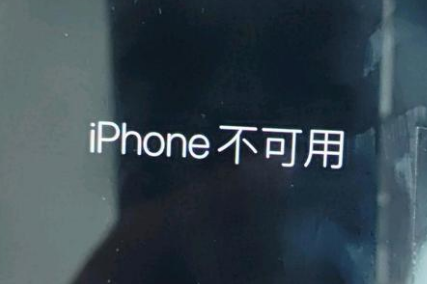 贡嘎苹果服务网点分享锁屏界面显示“iPhone 不可用”如何解决 