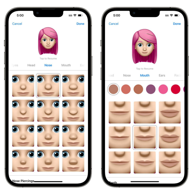 贡嘎苹果手机维修分享​iOS 16中的拟我表情有了哪些变化和升级 